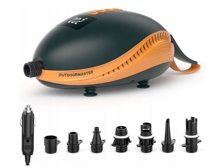 Dolphin / OutdoorMaster — elektryczna pompka wysokociśnieniowa do SUP/rynien